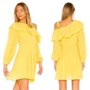 ❗️NWT❗️REVOLVE ENDLESS ROSE Pleated One Shoulder Mini Dress